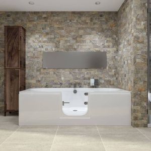 Cortega 1700 Easy Access Walk-In Bath, White colour ,image 8
