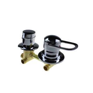 2 Dial Shower Mixer Valve : Threaded 100mm Centres