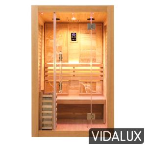 Vidalux 2 Person Elegant Traditional Sauna With Bluetooth, Hemlock colour ,image 19