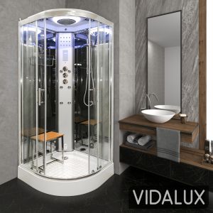 SS90 Quadrant Steam Shower Enclosure 900 x 900 ,image 2