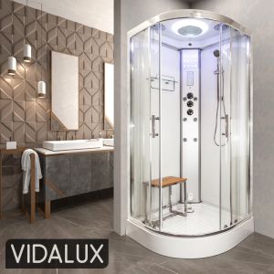 SS80 Quadrant Steam Shower Enclosure 800 x 800