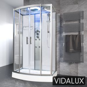 SS1200 Rectangular Hydro Shower Cabin Enclosure 1200 x 850 0