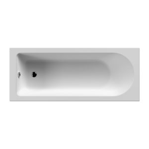 Standard Single Ended Bath 1600 x 700mm - Nuie NBA607 European White, White colour ,image 1