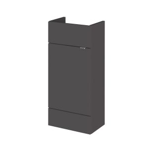 400mm Vanity Unit - Compact - Hudson Reed OFF903 Gloss Grey, Grey colour ,image 1