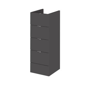 300mm Drawer Unit - Hudson Reed OFF932 Gloss Grey, Grey colour ,image 1