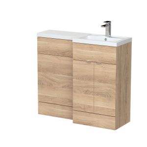 1000mm Right Hand Combination - Hudson Reed CBI3027 Oak, Oak colour ,image 1