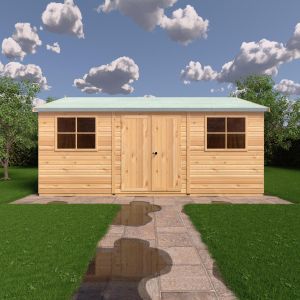 Mammoth 12 x 18 Double Door Loglap Shed