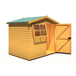 Wroxham 8 x 6 Single Door Loglap Shed - Style C