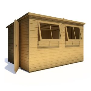 Caldey 10 x 8 Single Door Shiplap Shed - Style A