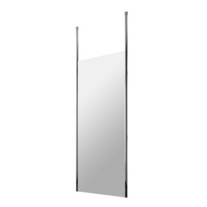 800mm Wetroom Screen With Ceiling Post - Hudson Reed GPCP080 Chrome, Glass colour ,image 1