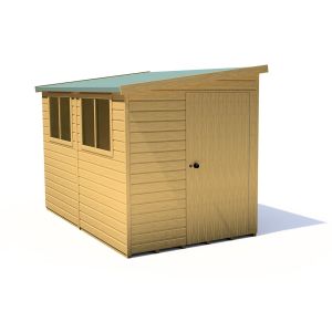 Norfolk 10 x 6 Single Door Loglap Shed - Style B
