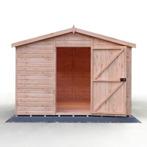 Security Apex 10 x 10 Single Door Loglap Shed