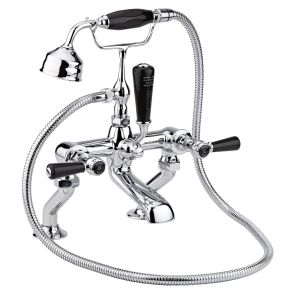 Bath Shower Mixer - Hudson Reed BC404HL Chrome, Black/Chrome colour ,image 1