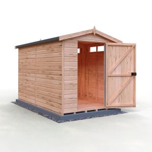Security Apex 10 x 6 Single Door Loglap Shed