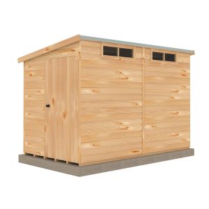 Security Pent 10 x 6 Single Door Loglap Shed