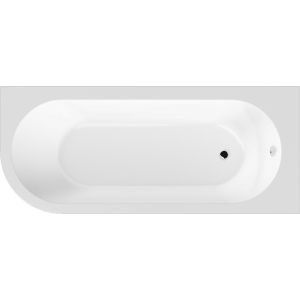 RH BTW Corner Bath - Nuie NBH209R White, White colour ,image 1
