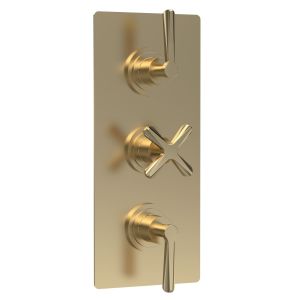 Triple Thermostatic Shower Valve - Nuie CLL8211 Brass