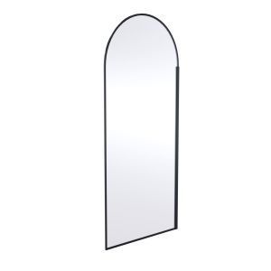 900mm Arched Wetroom Screen - Hudson Reed WRSRBP90 Matt Black, Black colour ,image 1