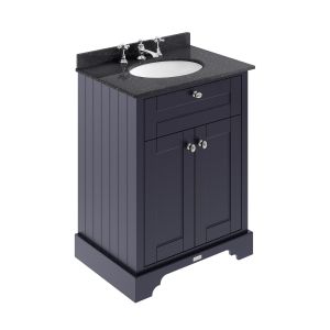 600mm Cabinet & Marble Top (3TH) - Hudson Reed LOF324 Twilight Blue, Blue colour ,image 1