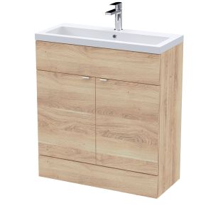 800mm Vanity Unit & Basin - Hudson Reed CBI3028 Oak, Oak colour ,image 1