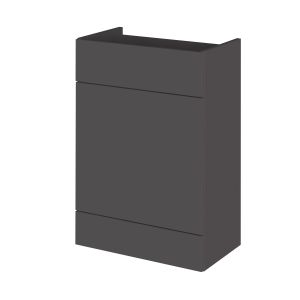 600mm WC Unit - Hudson Reed OFF948 Gloss Grey, Grey colour ,image 1