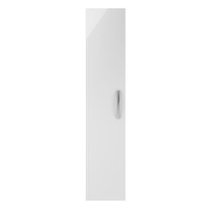 300mm Tall Unit (1 Door) - Nuie MOE161 Gloss White, White colour ,image 1