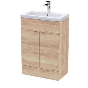 600mm Vanity Unit & Basin - Hudson Reed CBI3007A Oak, Oak colour ,image 1