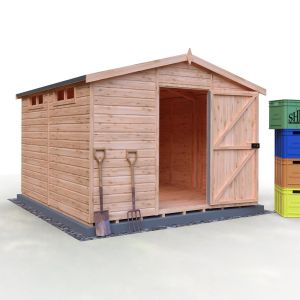 Security Apex 10 x 10 Single Door Shiplap Shed