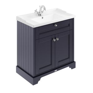 800mm Cabinet & Basin (1TH) - Hudson Reed LOF305 Twilight Blue, Blue colour ,image 1