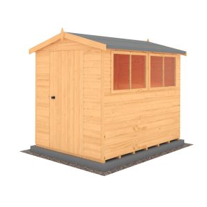 Atlas 8 x 6 Single Door Loglap Shed