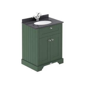 600mm Cabinet & Marble Top (1TH) - Hudson Reed LOF821 Hunter Green, Green colour ,image 1