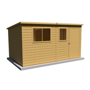 Caldey 12 x 8 Single Door Shiplap Shed - Style C