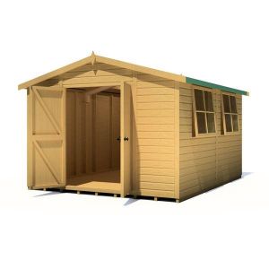 Bison 12 x 10 Double Door Shiplap Shed