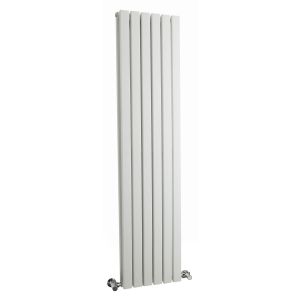 Double Panel Designer Radiator - Hudson Reed HLW43 White, White colour ,image 3