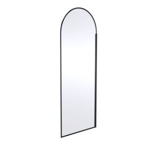 800mm Arched Wetroom Screen - Hudson Reed WRSRBP80 Matt Black, Black colour ,image 1