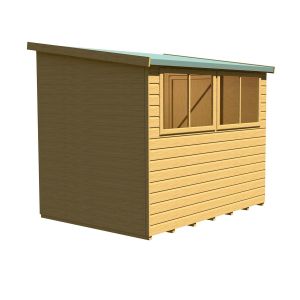 Norfolk 8 x 6 Single Door Loglap Shed - Style B