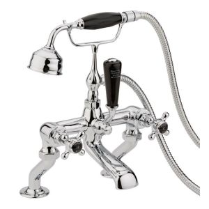 Bath Shower Mixer - Hudson Reed BC404HX Chrome, Black/Chrome colour ,image 1