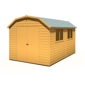 Barn 12 x 8 Double Door Loglap Shed