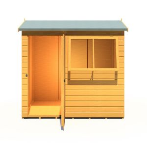 Lewis 7 x 5 Single Door Loglap Shed - Reverse Style D