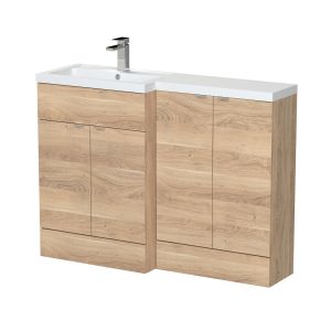 1200mm Left Hand Combination - Hudson Reed CBI3011 Oak