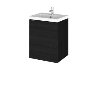 400mm Vanity Unit & Basin - Hudson Reed CBI639 Charcoal Black, Hacienda Black colour ,image 1