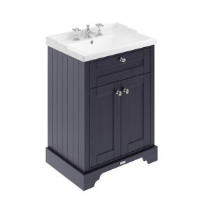 600mm Cabinet & Basin (3TH) - Hudson Reed LOF333 Twilight Blue, Blue colour ,image 1