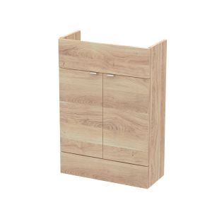 600mm Vanity Unit - Compact - Hudson Reed OFF3007 Oak, Oak colour ,image 1
