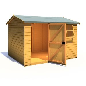 Suffolk 10 x 8 Single Door Loglap Shed - Style D