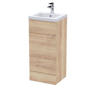 400mm Vanity Unit & Basin - Hudson Reed CBI3023 Oak, Oak colour ,image 1