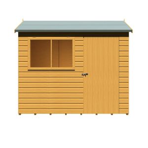 Lewis 8 x 6 Single Door Shiplap Shed - Reverse Style C