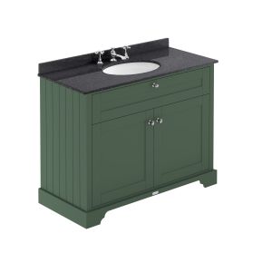 1000mm Cabinet & Marble Top (3TH) - Hudson Reed LOF879 Hunter Green, Green colour ,image 1