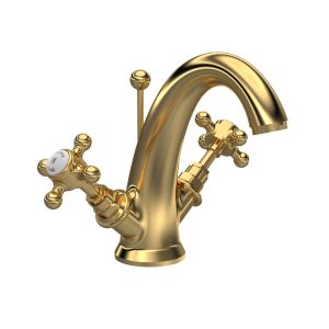 Mono Basin Mixer - Hudson Reed BC805HX Brushed Brass, Brass colour ,image 1