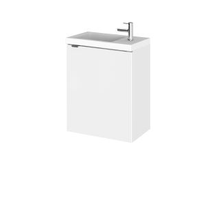 400mm Vanity Unit & Basin - Hudson Reed CBI137 Gloss White, White colour ,image 1