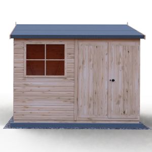 Mammoth 10 x 8 Double Door Loglap Shed